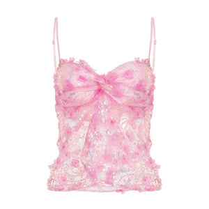 Summer New Dopamine Personality Mesh Sequin Sling