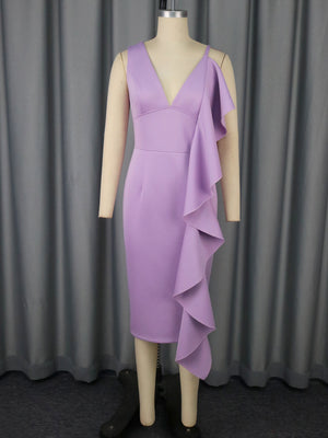 Women's Clothing Sexy V-neck Strap Dress