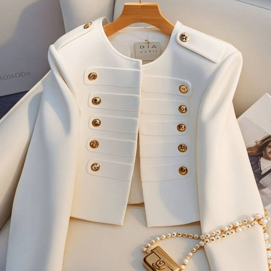 Spring White Coat High-grade Young-looking Short Top
