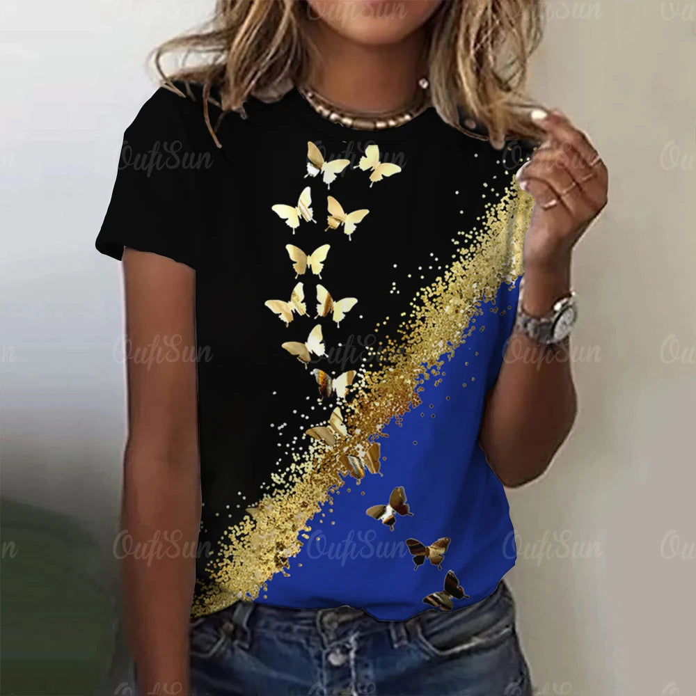 Flutter Chic Gradient T-Shirt