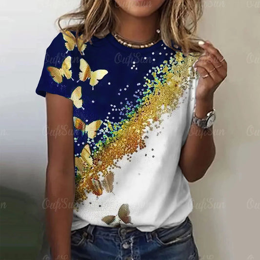 Flutter Chic Gradient T-Shirt
