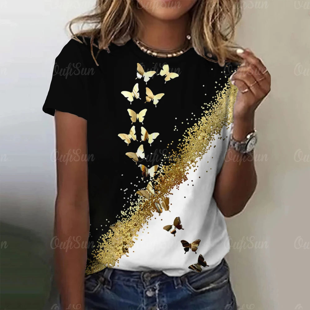 Flutter Chic Gradient T-Shirt