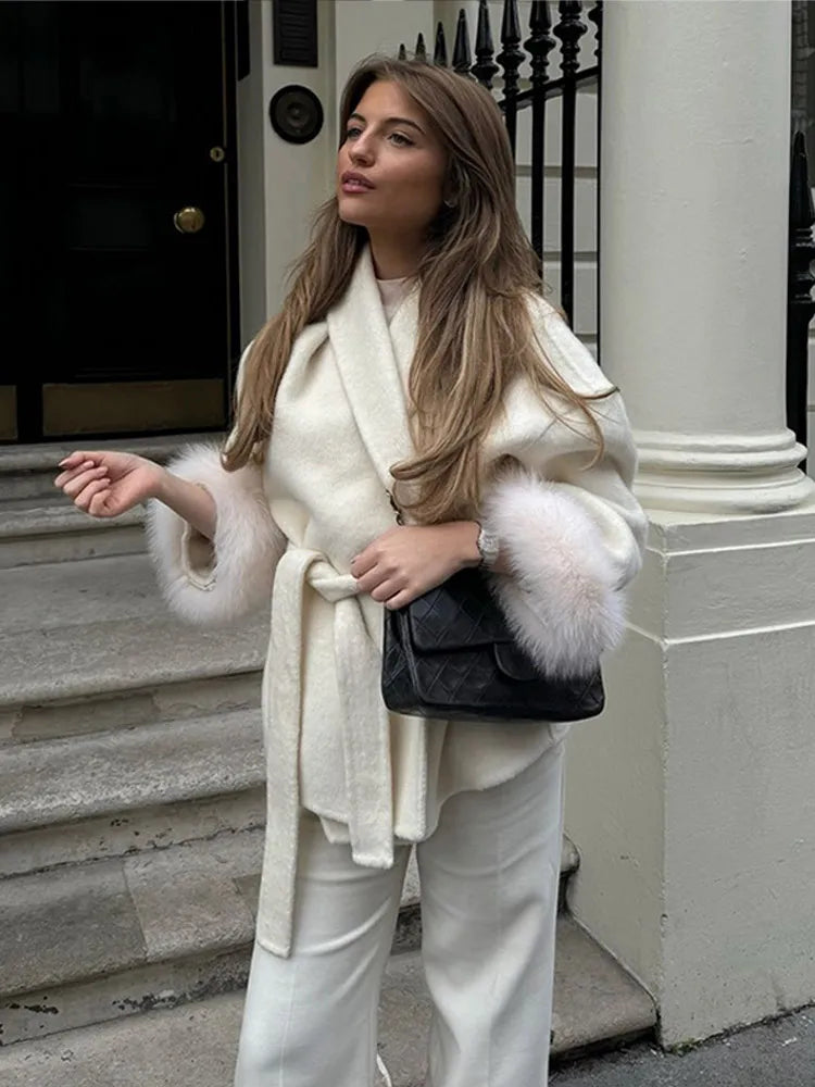 Chic Winter Faux Fur Coat