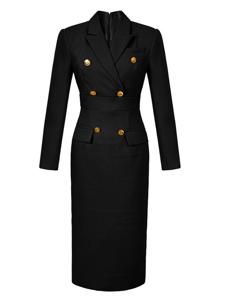 Elegant Black Pencil Dress