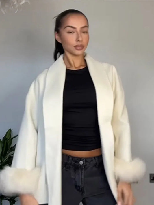 Chic Winter Faux Fur Coat