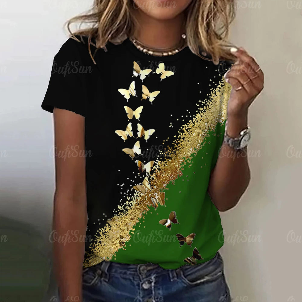Flutter Chic Gradient T-Shirt