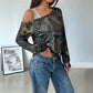 Women's Fake Two-piece Shoulder T-shirt