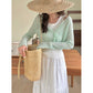 Solid Color Long Sleeve Buckle Sun Protection Cardigan Sweater