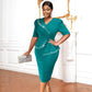 Ruffled Belly Covering Slimming Advanced Dress