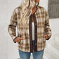 Women's Plaid Jacket Casual Plaid Cardigan