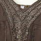 V-neck Beaded Sequins Embroidered Slip Top