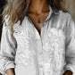 3D Digital Printing Women's Long-sleeved Blouse