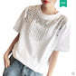 Sequin Rhinestones Tassel Women's Short Sleeve Spring And Summer New
