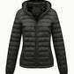 Women's Lightweight Hooded Winter Jacket