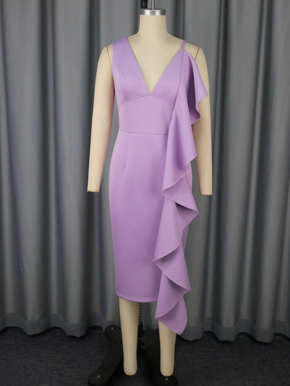 Women's Clothing Sexy V-neck Strap Dress