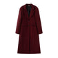 Women's Slim Temperament Long Overcoat Outerwear