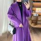 Elegant Woolen Simple Female Tie-front Top