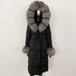 Thickened Long Section White Goose Down Slim Fit Women's Coat