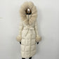 Thickened Long Section White Goose Down Slim Fit Women's Coat