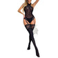 European And American Transparent Lace Fishnet Clothes Suit