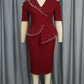Ruffled Belly Covering Slimming Advanced Dress