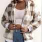 Sweater Hooded Plaid Plush All-matching