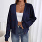 Women's Single-breasted V-neck Sweater Cardigan