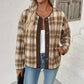 Women's Plaid Jacket Casual Plaid Cardigan