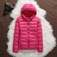 Lightweight Down Jacket Women's Hooded Short Slim-fit Lightweight Jacket