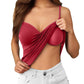 Women's Beauty Back Wireless One-piece Padded Strap Vest Bottoming Shirt