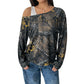 Women's Fake Two-piece Shoulder T-shirt