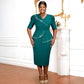 Ruffled Belly Covering Slimming Advanced Dress