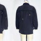 Distressed Denim Jacket Women's Long Sleeve Shirt Casual Lapel Coat With Raw Hem Details