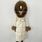Thickened Long Section White Goose Down Slim Fit Women's Coat