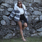Fashion Loose Fur Hooded Women's Coat