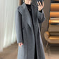 Elegant Woolen Simple Female Tie-front Top