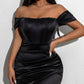 Off-shoulder Collar Spring Women's Mid-length Dress