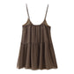 V-neck Beaded Sequins Embroidered Slip Top