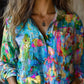 3D Digital Printing Women's Long-sleeved Blouse