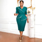 Ruffled Belly Covering Slimming Advanced Dress