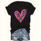 European And American Valentine's Day Love Round Neck Women's Top