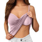 Women's Beauty Back Wireless One-piece Padded Strap Vest Bottoming Shirt