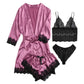 Silky Lace Summer Pajama Set