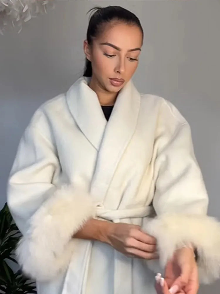 Chic Winter Faux Fur Coat