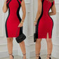 Summer Vintage Bodycon Midi Dress