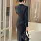 Elegant Black Pencil Dress