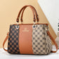 Trendy Colorblock Checkered Crossbody Bag