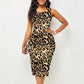 Chic Leopard Party Dress