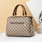 Trendy Colorblock Checkered Crossbody Bag
