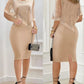 Sequin Cloak Midi Dress